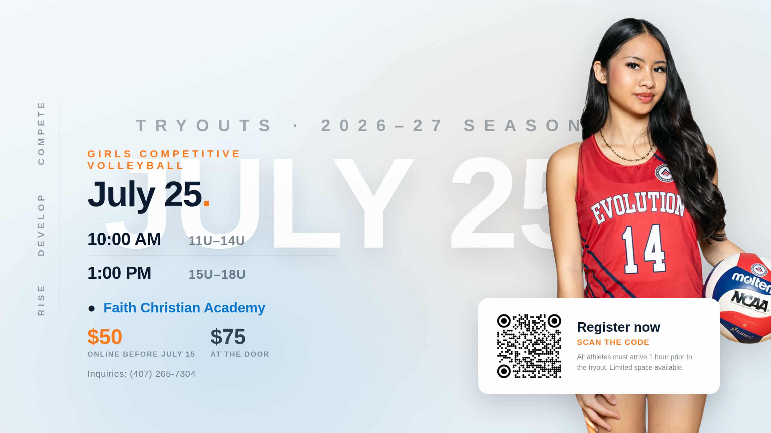 Evolution Volleyball tryout details